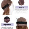 put on & go pre-cut lace bob human wig - 10" natural black.