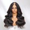 Sunber Luxury Density Body Wave U Part Wig Glueless Human Hair Wigs - 18 / 150%