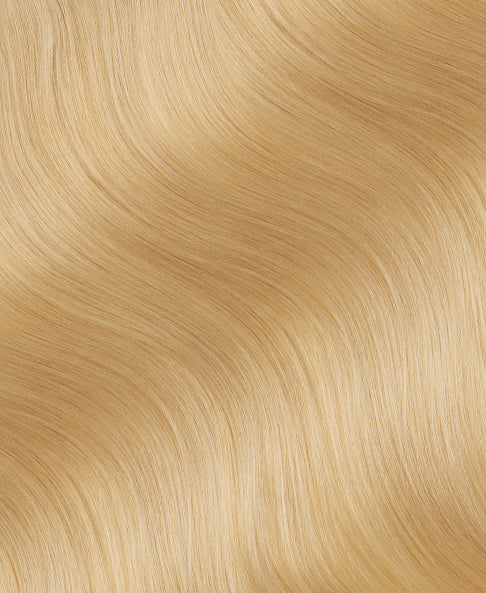 invisible clip-in hair extensions #28 honey blonde. - 20" / Classic