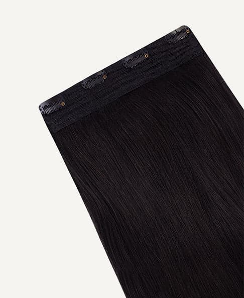 clip-in volumizer #1b natural black. - 20" / 1 x Extra-large weft