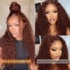 33bjcpre-cutlacewithbabyhair_57d97df3-d3f1-4e69-8328-5b0e6d45db32 BOGO Sunber Pre-Cut Lace Reddish Brown Curly Quick & Easy Installation Glueless Wigs - 24 / 13*4 Pre Everything / With Baby Hair