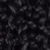 curly (3A curls) clip-in extensions #1 jet black. - 24" / Invisible / Extra Volume
