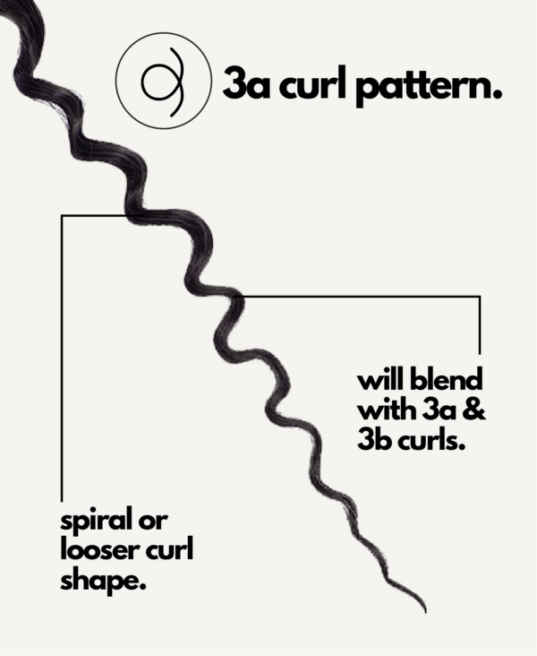 curly (3A curls) clip-in extensions #1b natural black. - 24" / Regular / Classic