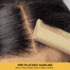 5_9fa62728-f669-43f5-bc86-87f53544f8ff BOGO Sunber Water Wave 7*5 Pre-Cut Lace Glueless Wig Grab And Go Human Hair Wigs Natural Black Color - 18 / 13x4 Pre Everything Front / No Baby Hair