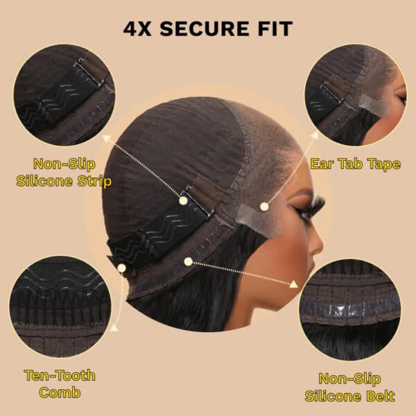 6-2_71736599-6f0f-4f10-a527-c52d150445ce Sunber 6x4.75/ 7x5 Pre-Cut Lace Wear & Go Wigs Body Wave Pre-Plucked Hairline Beginner Friendly - 24 / 7*5 Bye Bye Knots-180% Density / Bleached Kno