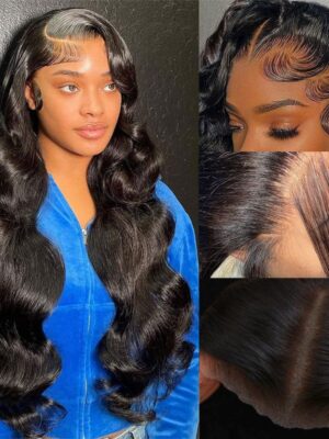 79_2 Extra 60% OFF | Sunber Deep Parting 7×5 Bye Bye Knots Pre-Cut Lace Body Wave Wig Human Hair - 20 / 7*5 Bye Bye Knots 180% Density