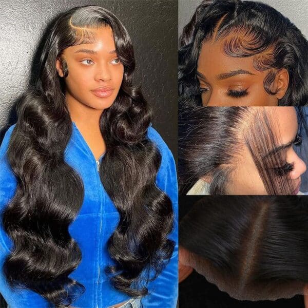Extra 60% OFF | Sunber Deep Parting 7×5 Bye Bye Knots Pre-Cut Lace Body Wave Wig Human Hair - 20 / 7*5 Bye Bye Knots 180% Density