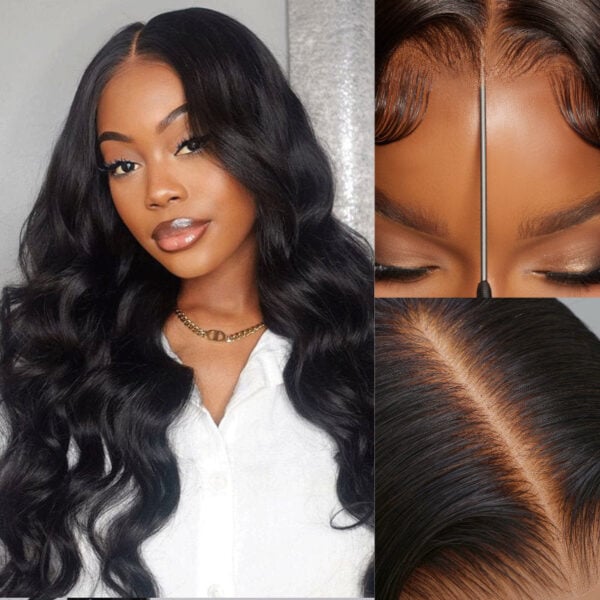 Extra 70% OFF | Sunber Deep Parting 7×5 Bye Bye Knots Pre-Cut Lace Body Wave Wig Human Hair - 5*5 HD Pre cut Lace-180% / No Baby Hair / 22