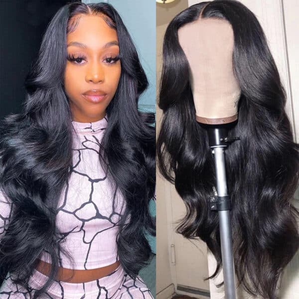 Extra 60% OFF | Sunber Deep Parting 7×5 Bye Bye Knots Pre-Cut Lace Body Wave Wig Human Hair - 20 / 7*5 Bye Bye Knots 180% Density