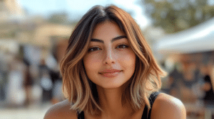 Bronde Balayage Short Hair