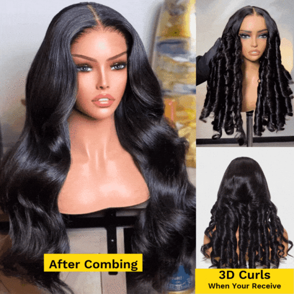 Sunber Body Wave Real Tangle-Free Transparent Lace Wig Pre-Cut Lace Human Hair - 20 /  6*4.75 Glueless Pre-Cut