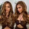 TL412-BW_LACE_WIG Extra 70% OFF| Sunber Body Wave Honey Blonde Highlights 6x4.75 Pre-Cut Lace Closure Human Hair Wig - 20 / 7x5 Bye Bye Knots-180% Density