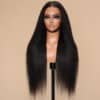 Sunber Yaki Straight 7x5 Bye Bye Knots Lace Grab And Go Closure Wig With Bleach Knots - 24 / 7x5 Bye Bye Knots