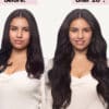 clip-in hair extensions #1b natural black. - 28" / Extra Volume