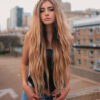 tape-in hair extensions #16 strawberry blonde. - 14"/50g / Invisible