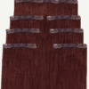 set-33-inv-b invisible clip-in hair extensions #33 auburn. - 28" / Extra Volume
