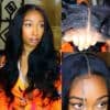 Sunber Body Wave Real Tangle-Free Transparent Lace Wig Pre-Cut Lace Human Hair - 24 / 5*5 HD Glueless Pre-Cut