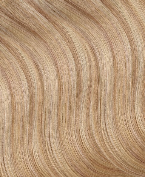 invisible clip-in hair extensions #14-613 blonde highlights. - 14" / Classic