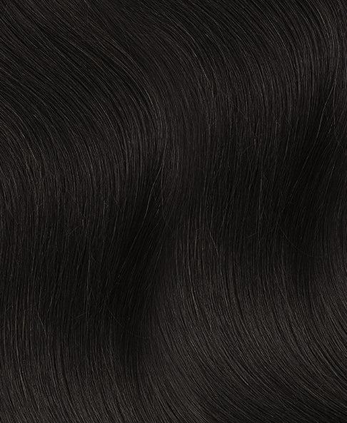clip-in volumizer #1b natural black. - 20" / 1 x Extra-large weft