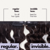 curly (3A curls) clip-in extensions #1 jet black. - 24" / Invisible / Extra Volume