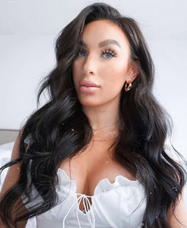 clip-in volumizer #1b natural black. - 20" / 1 x Extra-large weft