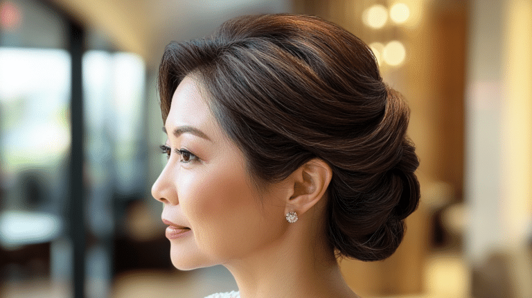 wedding hair for mother of the bride