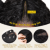1_e38da23d-8091-4968-addc-bcfa432e9d52 Sunber Kinky Straight V Part Wigs Versatile No Leave Out Yaki Straight Human Hair Wig - 22 / No Lace V Part-150% Density