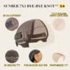 520_8 Sunber 0 Off Piano Brown Highlight Water Wave 13*4 Lace Frontal Wigs - 20 / 150% / 13*5 T Part Lace Frontal
