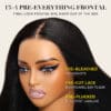 Extra 70% OFF | Sunber 4C Kinky Straight Lace Wig 13X4 Lace Front Human Hair Wigs With Baby Hair - 22 (Free Gifts Value ) / Kinky Edge 13*4 Lace Fr