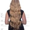 Back-pic-length invisible clip-in hair extensions #1 jet black. - 14" / Extra Volume