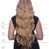 Back-pic-length_648d4a76-5598-4c0c-9f2f-14be72b83218 invisible clip-in hair extensions #99J cherry red. - 20" / Classic
