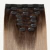 clip-in hair extensions #6r12 dirty blonde rootmelt. - 24" / Classic