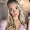 invisible clip-in hair extensions #14-613 blonde highlights. - 14" / Classic