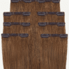 set-6-inv-b clip-in hair extensions #6 light brown. - 20" / Classic