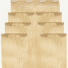 set-613-mew clip-in hair extensions #613 light blonde. - 28" / Classic