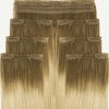 set-rooted-a clip-in hair extensions #8-60 rooted blonde. - 14" / Classic