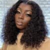 Sunber Water Wave 13x4 Pre Everything Lace Frontal Glueless Pre Cut Put On And Go Human Hair Short Bob Wig Flash Sale - 7x5 Bye Bye Knots / 16