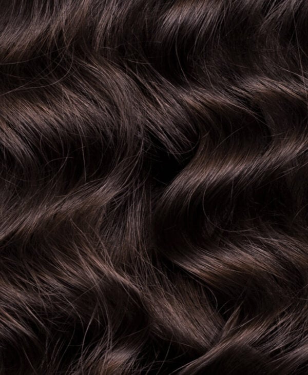 half up/half down #2 chocolate brown. - 20"