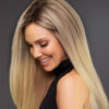 072fb4c3-a4df-4bbc-802c-35b983e01355 Sunber Ombre Blonde Straight 13 By 4 Lace Front Human Hair Wigs With Dark Roots - 20