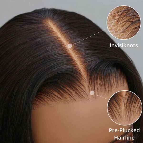Short Glueless Body Wave Bob Wig 4x4/13x4 Lace Front Human Hair With Breathable Cap - 13x4 Lace / Black Highlight / 12inch