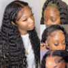 Sunber 5*5 Glueless HD Lace Closure Wig Deep Wave Human Hair Wigs - 28 / 250%