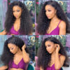 Flash Sale 0 Off Sunber Afro Kinky Curly 5x5 HD Transparent Lace Closure Wig 180% Density Glueless Human Hair Wig - 26