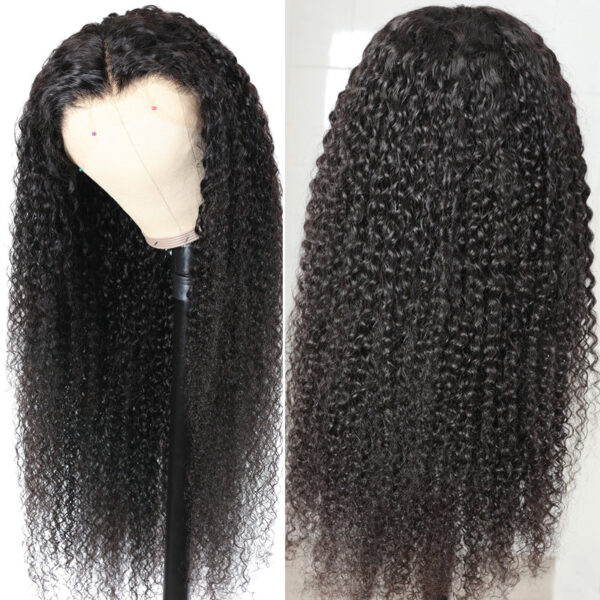 10423 【180%】Sunber Jerry Curly Glueless Wigs 13x4 HD Transparent Lace Front Wigs 5x5 HD Lace Wig Flash Sale - 18" / 13*4 HD Lace Front-180%