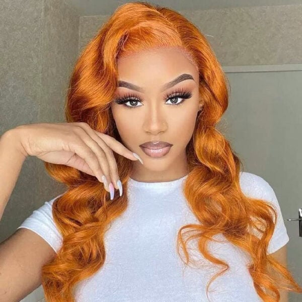 133-6_0f4687ca-d599-4390-8ca1-0c522ca5a253 Glueless Wig Ginger Wig 13x4 Transparent HD Lace Front Wigs Body Wave Wig - 5x5 Lace / 180% / 30inch