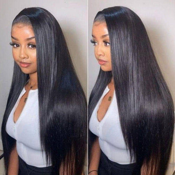 16ad43de-e396-4dbe-9185-85a834108062_3af2012a-1010-4fce-95bd-6628f1930880 Sunber Natural Black Body Wave Straight 4 Bundles Human Hair Weave - 12 12 12 12 / Straight