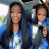 18_1 Sunber Yaki Straight Glueless Pre-cut 7x5 Bye Bye Knots Lace Closure Wig With Bleach Knots - 20 / 7*5 Bye Bye Knots-180%
