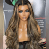 1_7fbde9d6-6380-4061-b951-d63eb68292e8 Balayage Body Wave Wig HD Lace Front Wigs Black With Honey Blonde Wig - 4x4 Lace / NO / 14inch