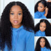 1_853c8c3c-eb22-4203-8de9-015b96092741 Flash Sale Sunber Effortless To Put On Curly V Part Wig Small Cap Human Hair Wig No Leave Out Glueless Upgrade U Part Wigs - 14 / M