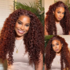 1_947f0d19-0ed9-4b0c-8e13-d73fcc62d747 Sunber Reddish Brown Jerry Curly Pre Cut Glueless Lace Wig Human Hair Wigs Flash Sale - 20 / 13x4 Lace
