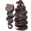1_grande_f87dbfb8-f8d6-450d-8956-cc9d6c3934f6 Sunber Hair Virgin Malaysian Hair Body Wave 4 Bundles With 4*4 Lace Closure, Tangle Free, No Shedding - 20 22 24 26+20 / Free Part